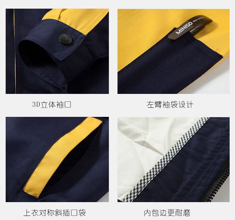 工作服袖口、口袋細(xì)節(jié)展示